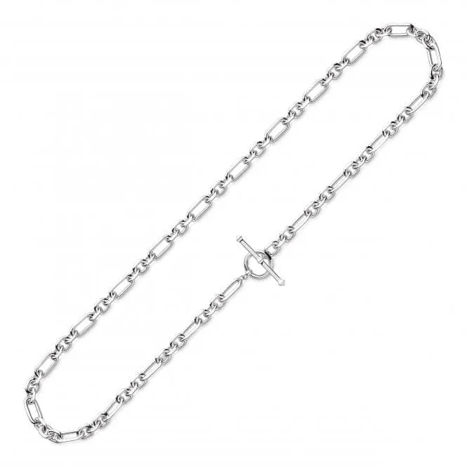 Revival Astoria Figaro 18" Chain T-Bar Necklace 90437RP