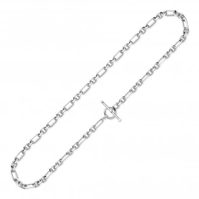 Revival Astoria Figaro 18" Chain T-Bar Necklace 90437RP