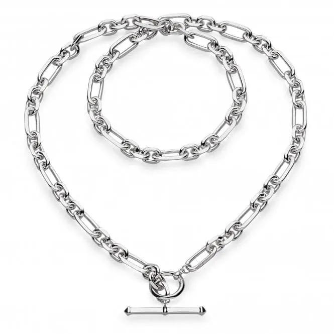 Revival Astoria Figaro 18" Chain T-Bar Necklace 90437RP