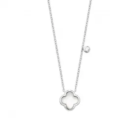 Silver & Co Mother of Pearl Clover Shape Pendant SPG0068