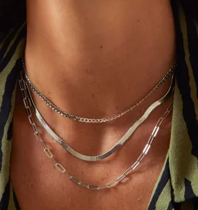 Silver Cuban Necklace