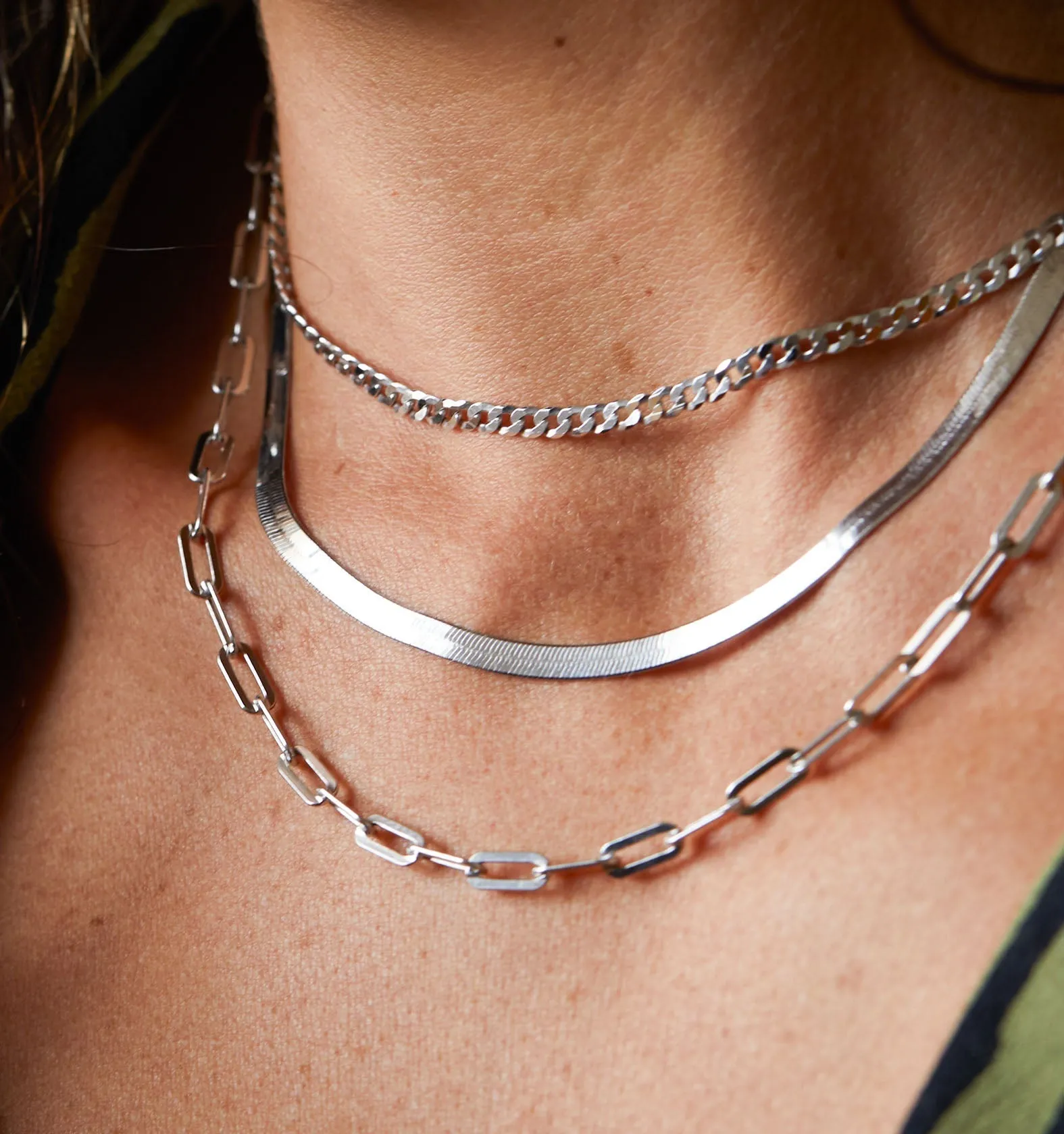 Silver Cuban Necklace