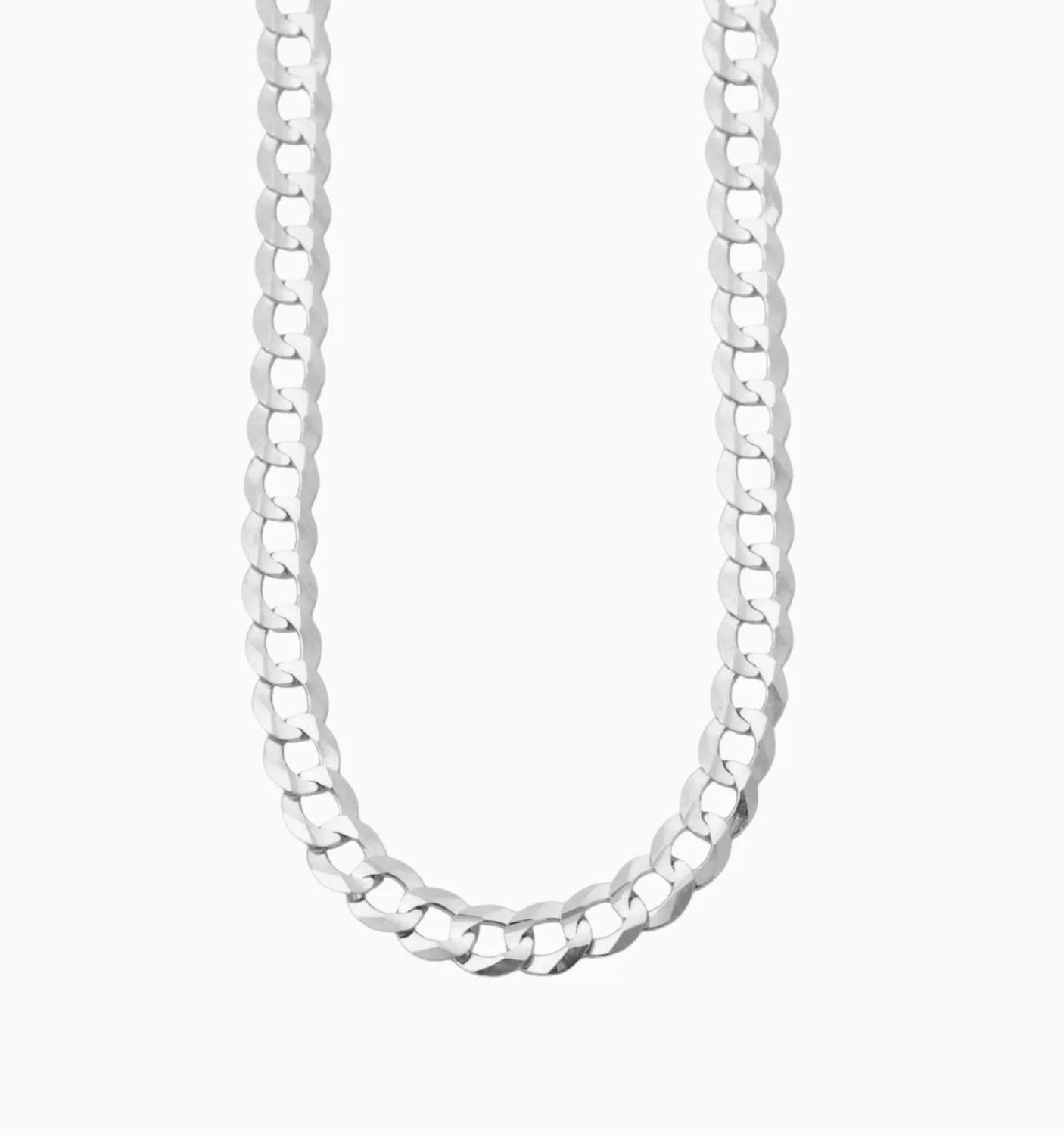 Silver Cuban Necklace