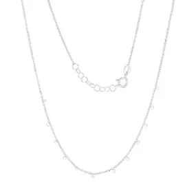 Sterling Silver Fancy 40cm Choker Chain