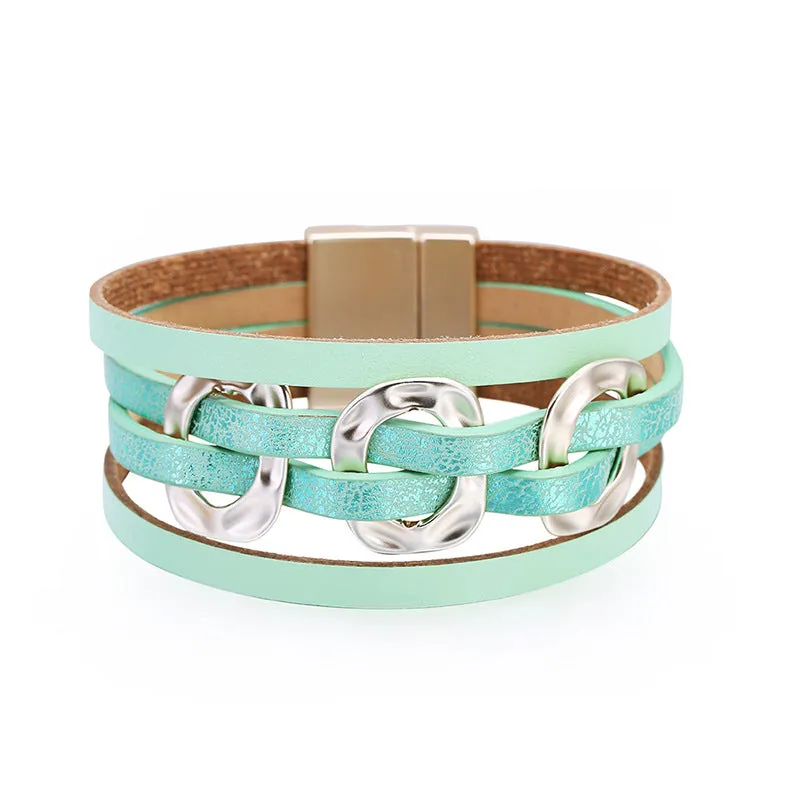 Stylish Multilayer Leather Bracelet