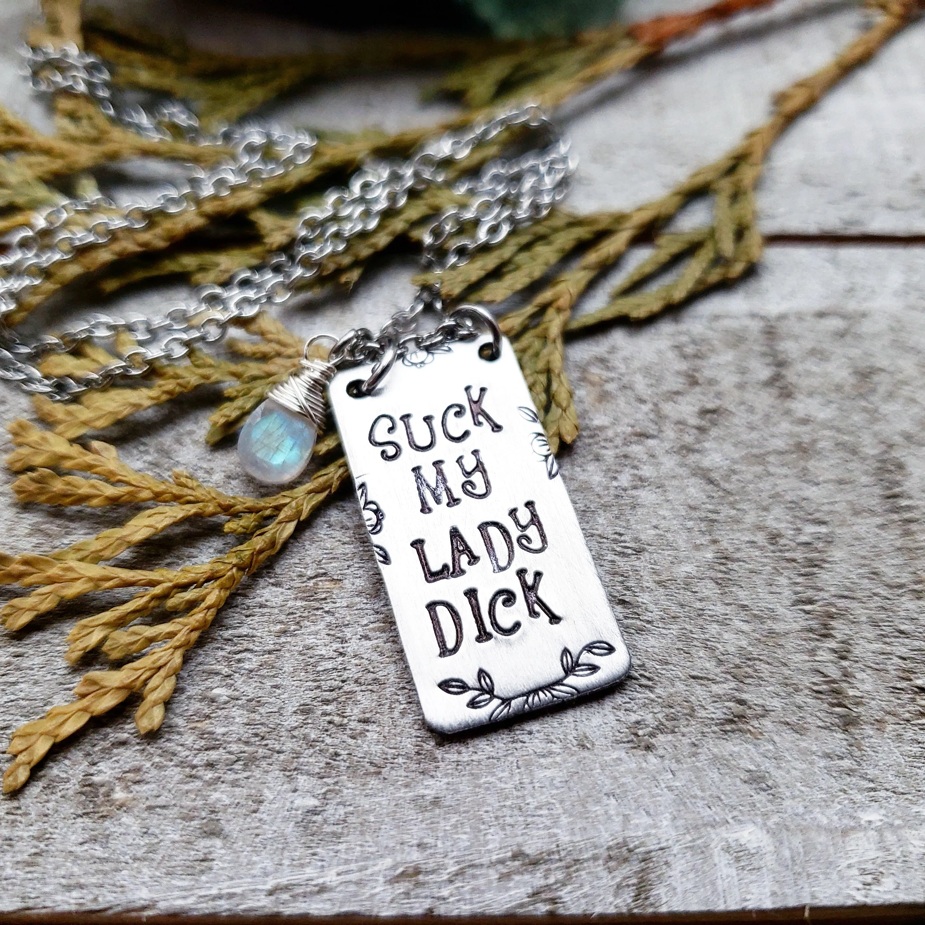 Suck my lady dick necklace