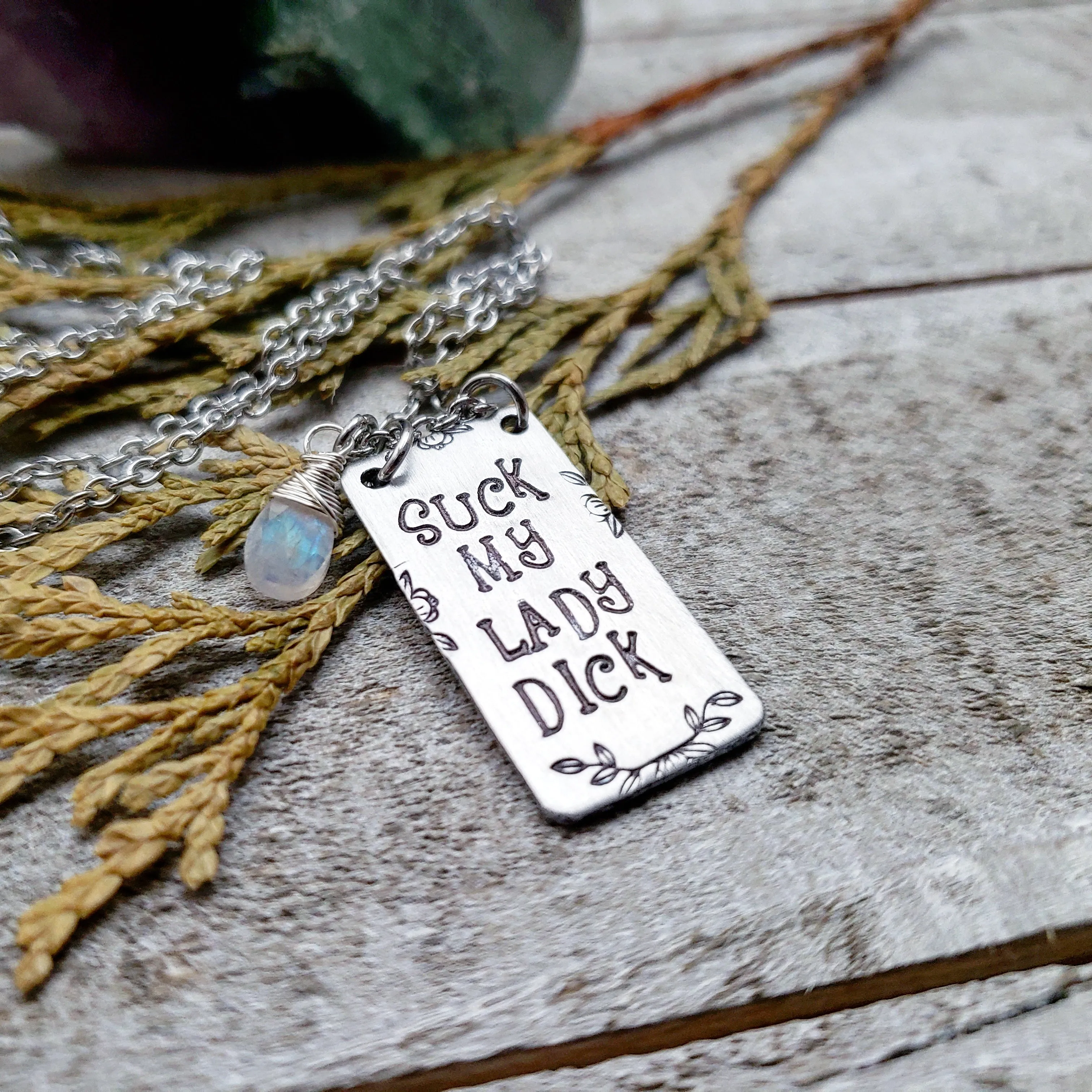 Suck my lady dick necklace