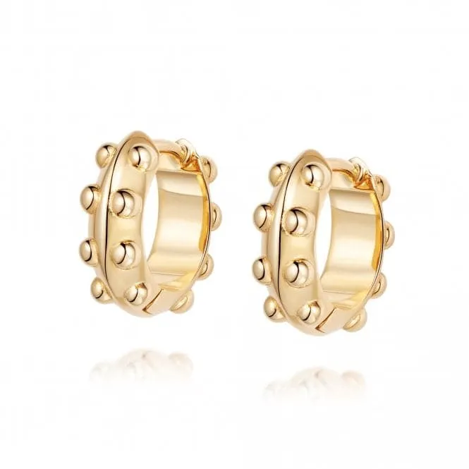 Tahliah Huggie Hoop 18ct Gold Plate Earrings HUG06_GP