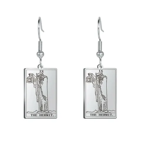 Tarot Card Hook Earrings KESLEY Unisex Psychic Jewelry Gifts