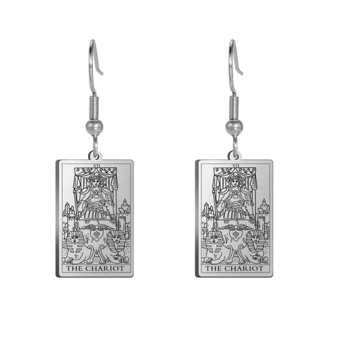 Tarot Card Hook Earrings KESLEY Unisex Psychic Jewelry Gifts