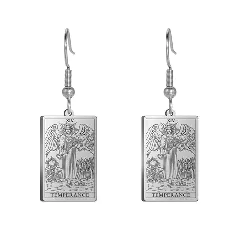 Tarot Card Hook Earrings KESLEY Unisex Psychic Jewelry Gifts