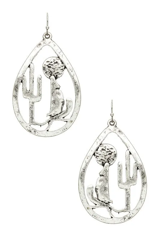 TEEK - Desert Cactus Cutout Earrings