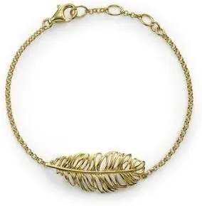 Thomas Sabo Feather Bracelet Silver Gold-Plated A1229-413-12