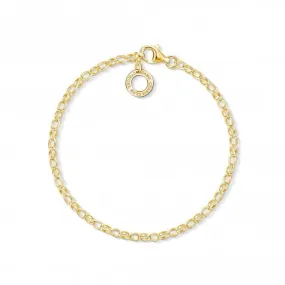 Thomas Sabo Gold Plated Charm Bracelet X0243-413-39