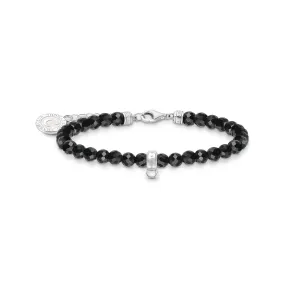 THOMAS SABO Member Charm Bracelet with Black Beads