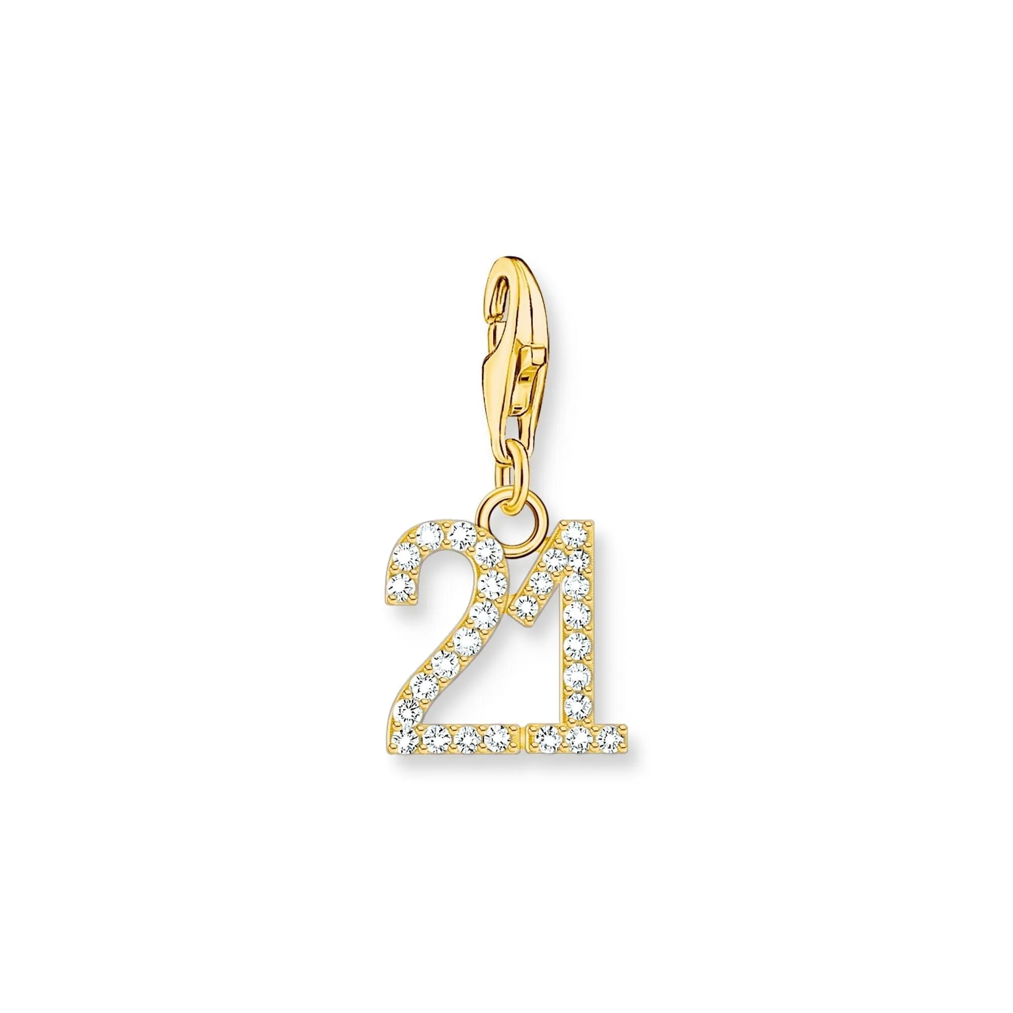 THOMAS SABO Number Charm Pendant "21" Gold