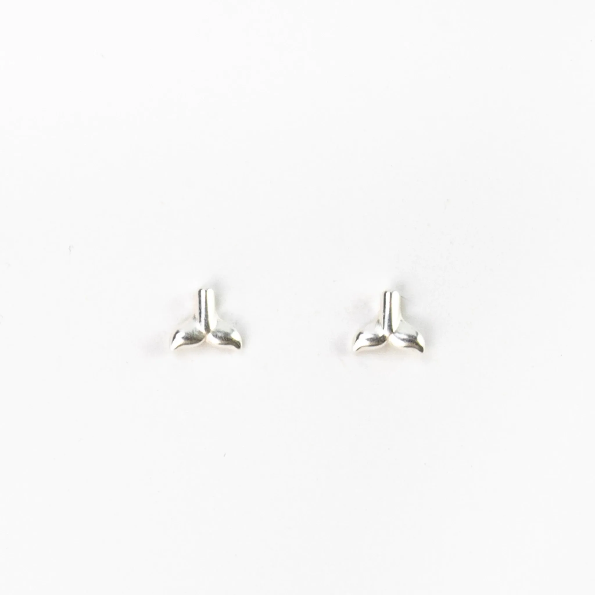 Whale Tail Stud Earrings